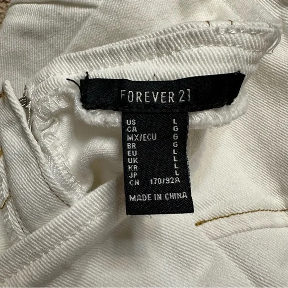 LIKE NEW Forever 21 Jean Strapless Top - Picture 5 of 5